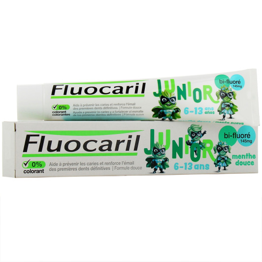 Fluocaril Junior Dentifrice bi-fluoré Menthe Douce 6-13 ans