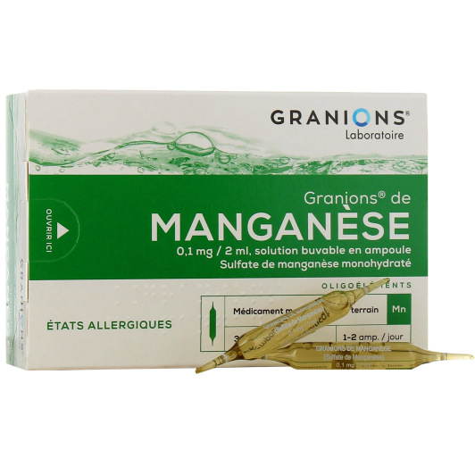 Granions manganese 30 ampoules