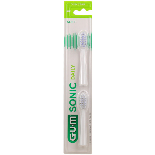 Gum Sonic Daily Têtes de Rechange pour Brosse à Dents électrique