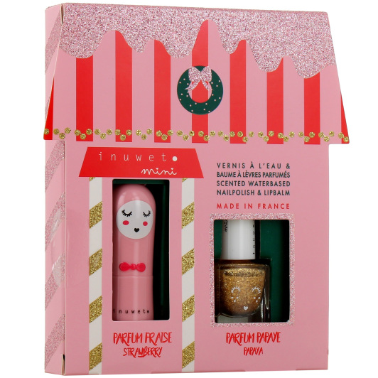 Inuwet Coffret Enfant Baume à Lèvres et Vernis à l'Eau