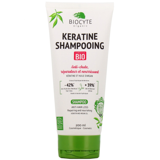 Keratine Shampooing Bio anti-chute réparateur et nourrissant