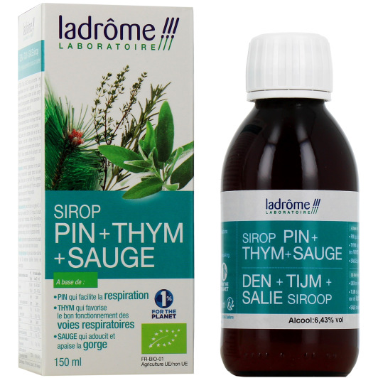 Ladrôme Sirop Pin, Thym et Sauge