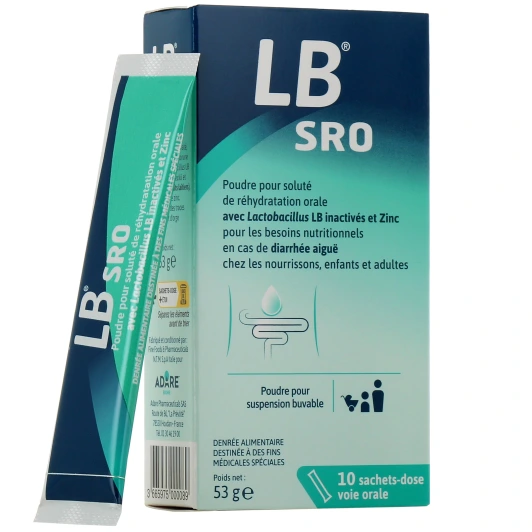 LB SRO Poudre pour Soluté de Réhydratation Orale
