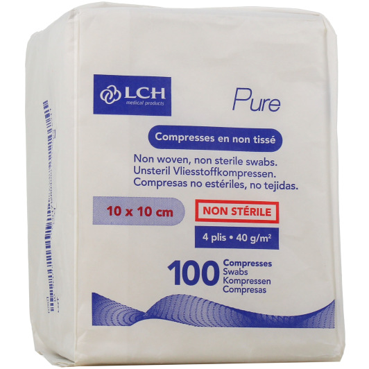 LCH Pure Compresses en Non Tissé Non Stériles