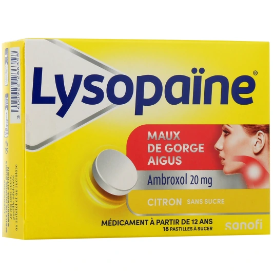 Lysopaïne Maux de Gorge
