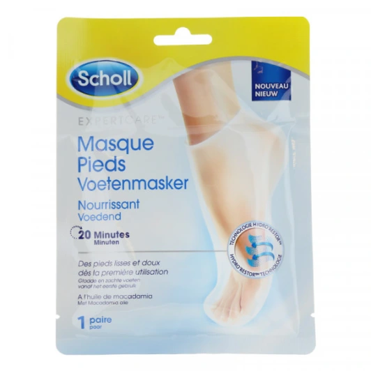 Scholl Masque Pieds Nourrissant Huile de Macadamia