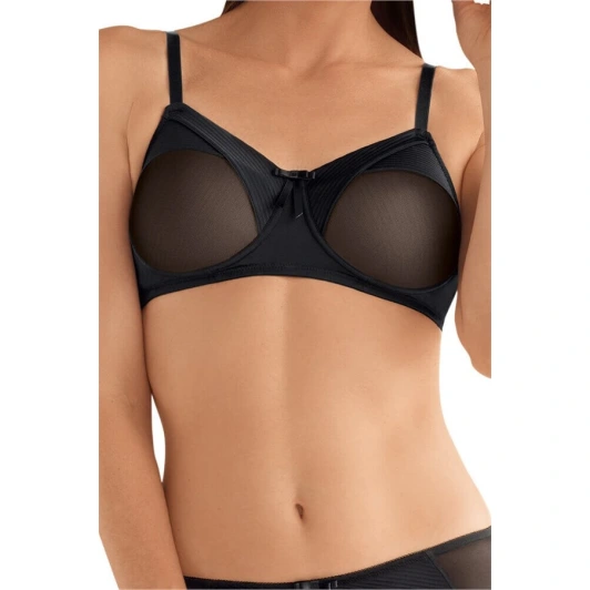 Mila soutien gorge paddé Sans Armatures - Noir / Nude Amoean 44434