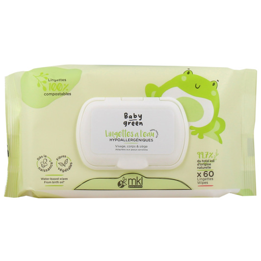 MKL Baby Green Lingettes à l'eau bio