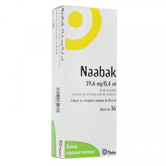 Naabak 19.6 mg / 0.4 ml Collyre 36 unidoses