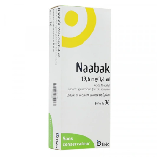 Naabak 19.6 mg / 0.4 ml Collyre 36 unidoses
