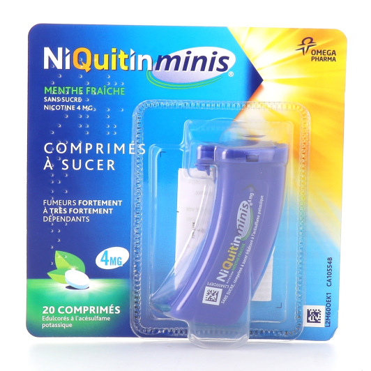 Niquitin minis menthe fraiche 4mg