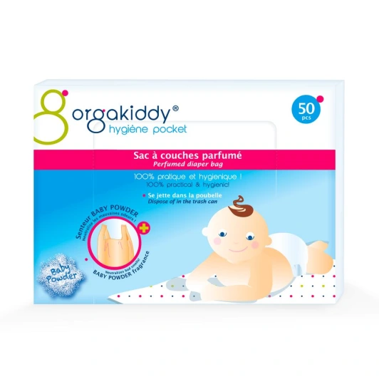 Orgakiddy Sac à Couches Parfumé Senteur Talc