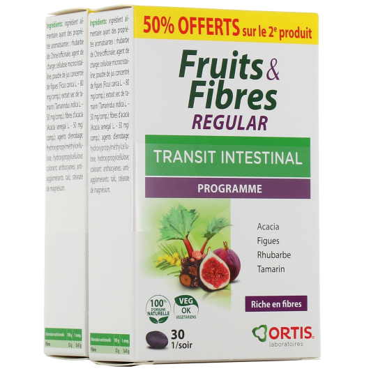 Ortis Fruits & Fibres Regular Transit Intestinal Comprimés