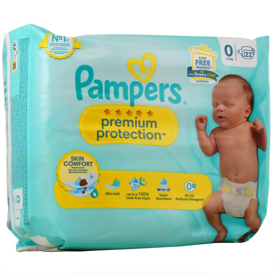 Pampers Couches Premium Protection