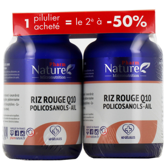 Pharm Nature Riz Rouge Q10 Policosanols Ail