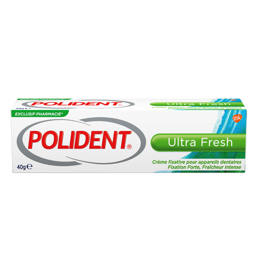 Polident Ultra Fresh Crème Adhésive Appareil Dentaire 40g