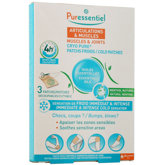 Puressentiel Articulations et Muscles Cryo Pure Patchs Froids