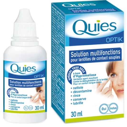 Quies Optik Solution Multifonctions pour Lentilles Souples