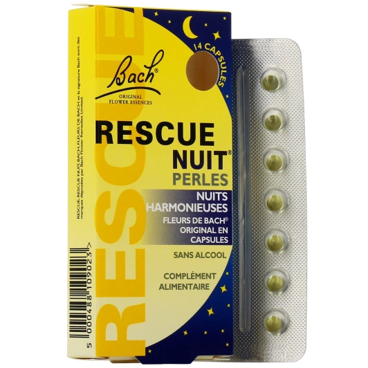 Rescue Fleurs de Bach Nuit 14 Perles