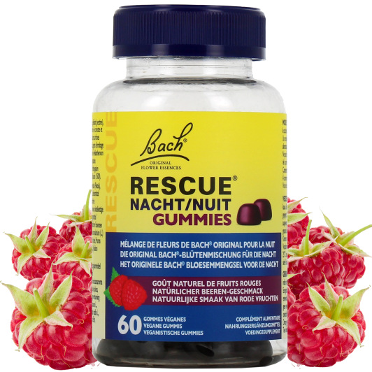 Rescue Nuit Gummies Goût Fruits Rouges