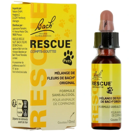 Rescue Pets Fleurs de Bach Animaux de Compagnie
