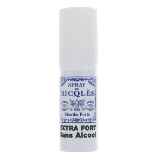 Ricqles - Spray Buccal à la Menthe Sans Alcool - 15ml