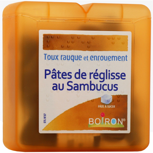 Sambucus Pâtes à sucer Adjuvant au traitement de la toux Boiron