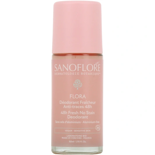 Sanoflore Déodorant Fraicheur Bio Anti-traces 48h Flora