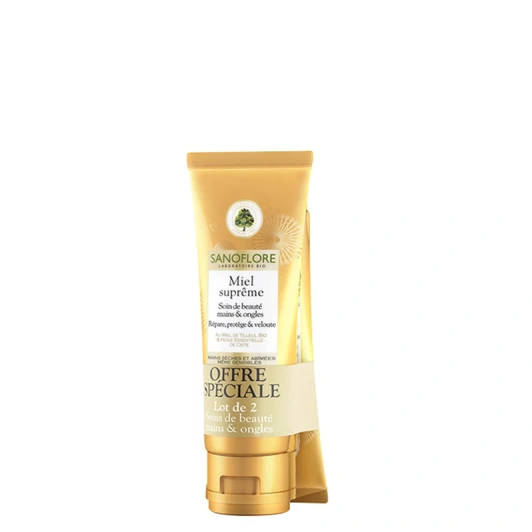 Sanoflore Miel suprême Soin de beauté mains et ongles Lot 2 tubes 50ml