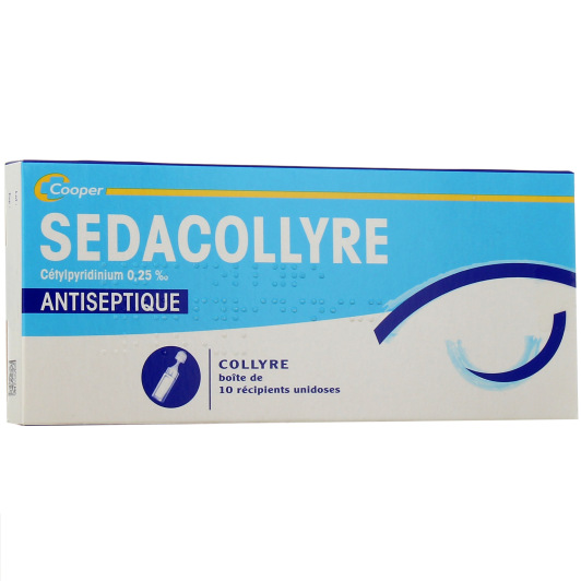 Sedacollyre Collyre Antiseptique