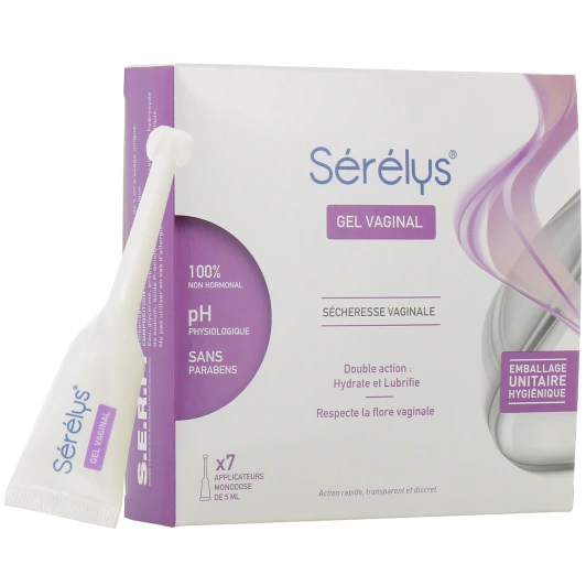 Serelys Gel Vaginal Lubrifiant 7 Applicateurs
