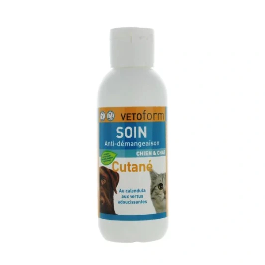Vetoform Soin Anti-Démangeaisons Cutané Chien et Chat 125ml