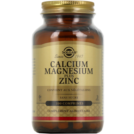 Solgar Calcium Magnésium Plus Zinc