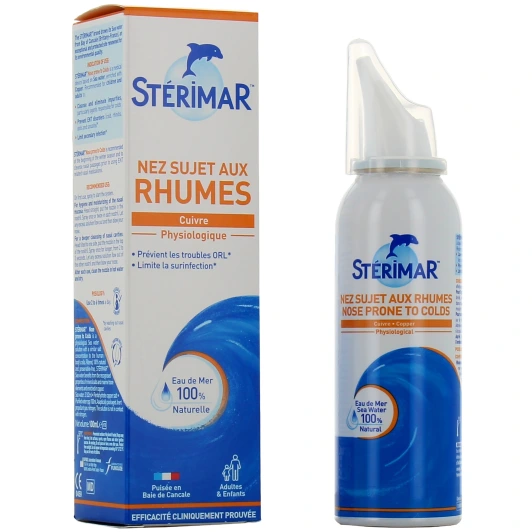 Stérimar Cuivre Nez Sujet Aux Rhumes