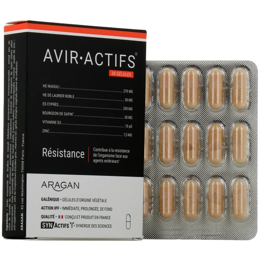 Synactifs Avir Actifs Résistance 30 gélules