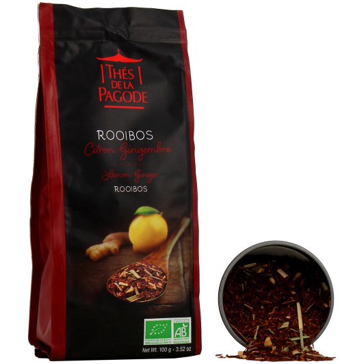 Thés de la Pagode Rooibos Citron Gingembre Bio