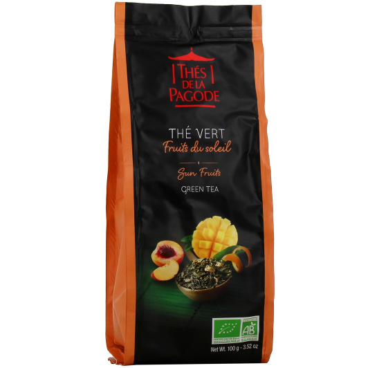 Thés de la Pagode Thé Vert Fruits du Soleil Bio