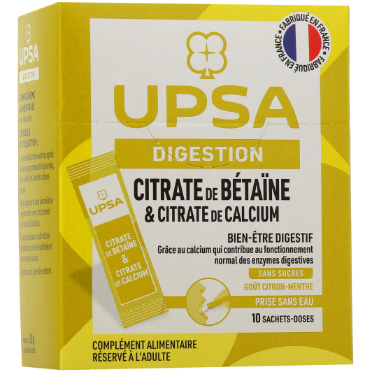 UPSA Digestion Citrate de Bétaïne & Citrate de Calcium