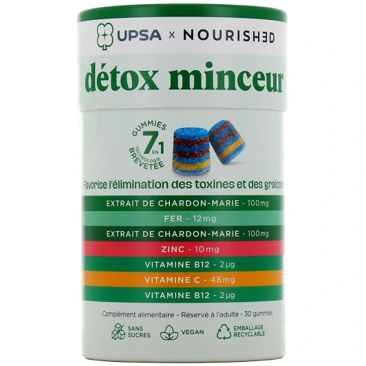 UPSA Gummies 7 en 1 Détox Minceur
