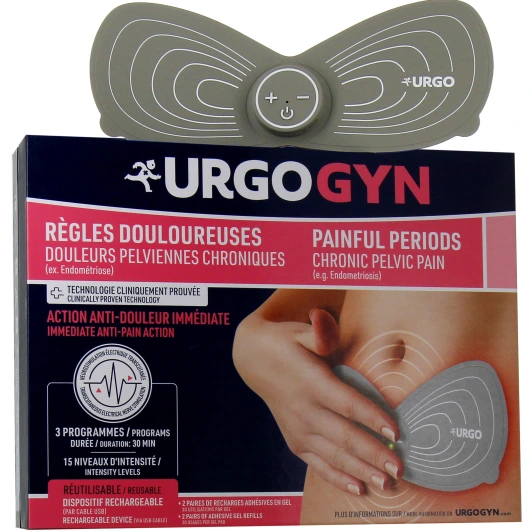 Urgo Patch Electrothérapie règles douloureuses rechargeable - URGOGYN