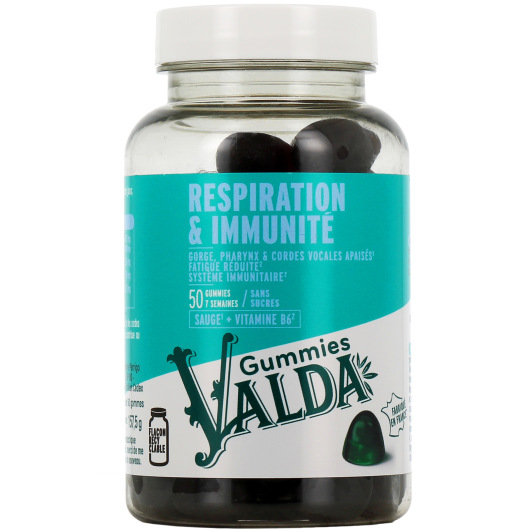 Valda Gummies Sans Sucres Respiration & Immunité