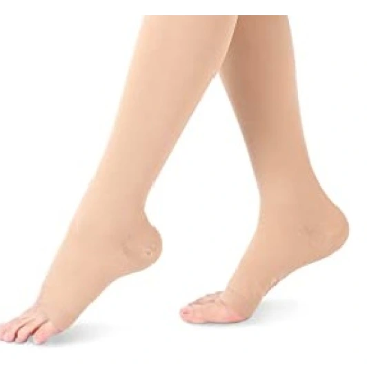 Smartleg Transparent Chaussettes de Contention Pied Ouvert Classe 2