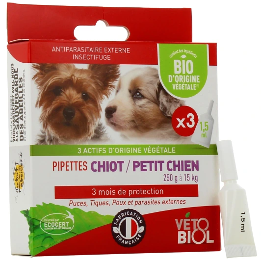 Biovetol Antiparasitaire Pipettes Chien