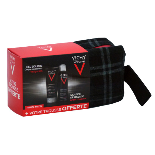 Vichy Trousse Homme Mousse à raser et Gel douche NOEL 2016