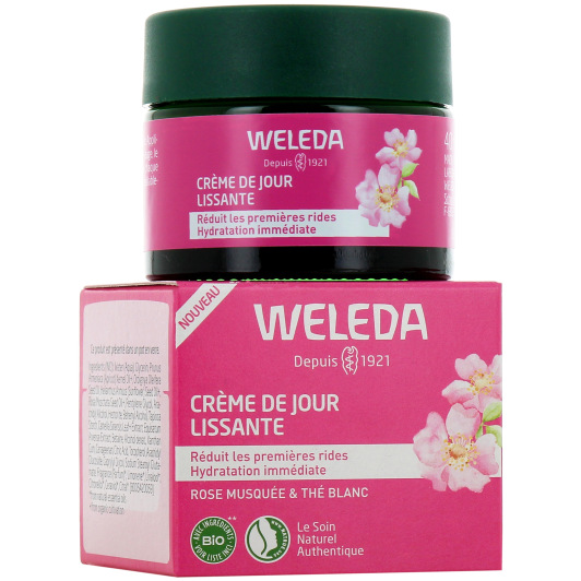 Weleda Crème de Jour Lissante Rose Musquée et Thé Blanc