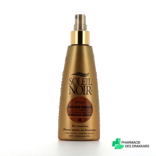 Soleil Noir Spray Huile Sèche Vitaminée Bronzage Intense