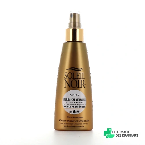 Soleil Noir Spray Huile Sèche Vitaminée SPF 6