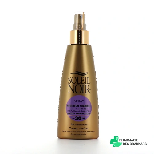 Soleil Noir Spray Huile Sèche Vitaminée SPF 30