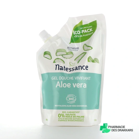 Natessance Gel Douche Vivifiant Aloe Vera Bio
