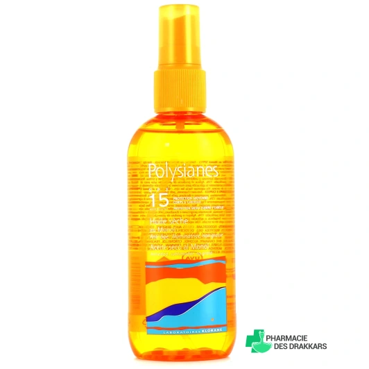 Polysianes SPF15 Huile sèche au Monoï